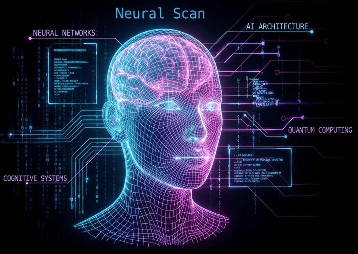 Neural Scan — AI wireframe visualization